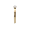 9ct yellow gold diamond solitaire engagementring side view