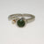 palladium ring with greenstone/ Pounamu and diamond