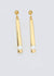 9ct yellow gold long earrings with diamonds