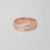 9ct red gold wedding ring with channel set diamonds