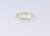 scalloped 9ct white gold wedding band