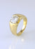 18ct yellow gold solitaire ring with large diamond