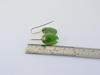 Greenstone Flower Drop Earrings