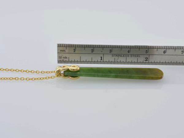 Greenstone Pendants on Eternity Twist Bail
