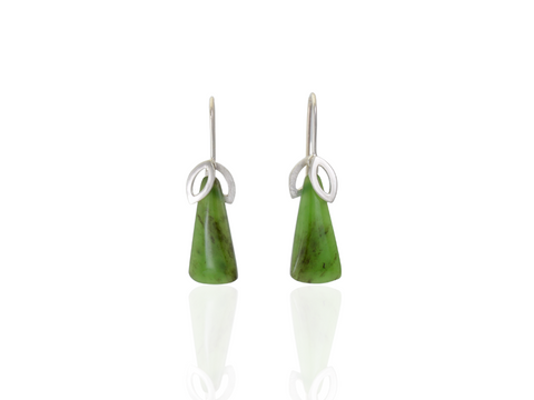 Greenstone-open-leaf-earrings