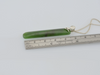Size of Greenstone pendant with fantail-bird motif