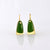 Greenstone pounamy earrings with 9ct yellow gold hook. greenstone drop earrings 9ct gold