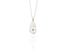 Koru drop pendant with Blue Topaz