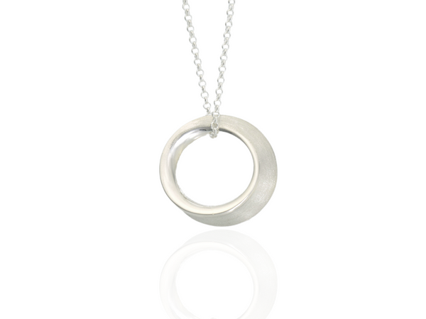 Möbius pendant with matt side (Large)