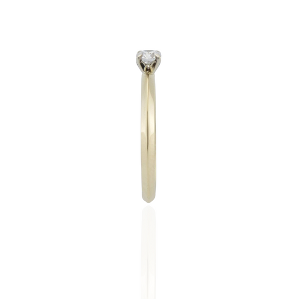 Soliaire diamond ring in 9ct yellow gold