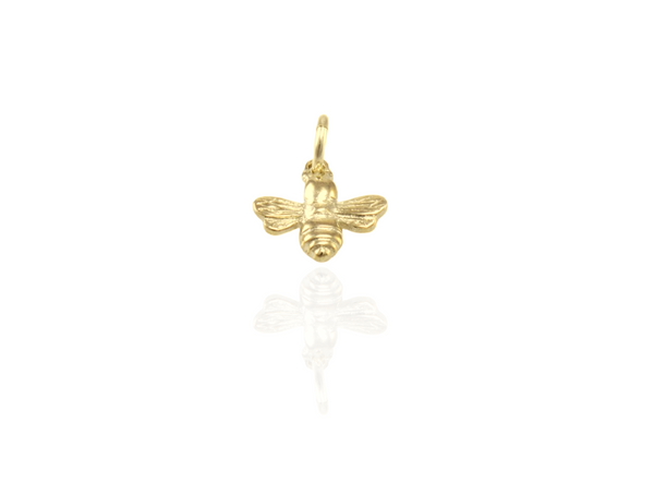 bee charm in gold