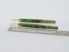 Gold Greenstone Drop Earrings