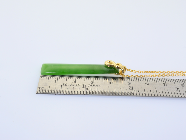 Greenstone Pendants on Eternity Twist Bail