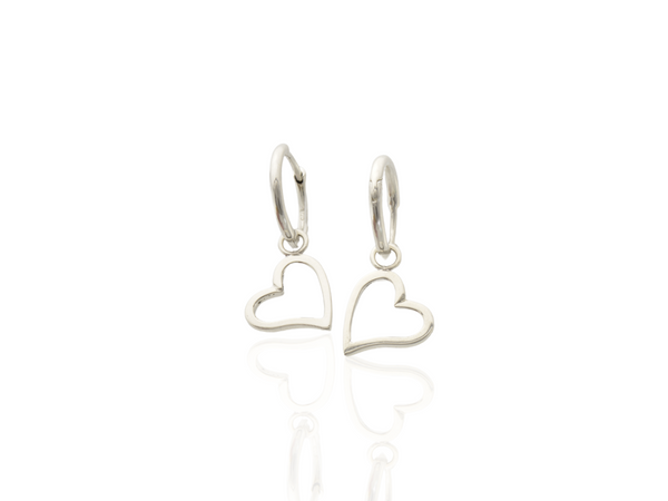 Love Heart Hoop Earrings