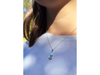 Koru Drop Pendant with Gemstone
