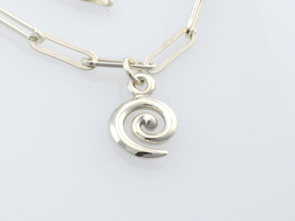 Paperclip Bracelets with Koru/ Twist Charm