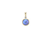 Blue Pearl & Diamond Gold Pendant