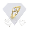 Lab created diamond ring