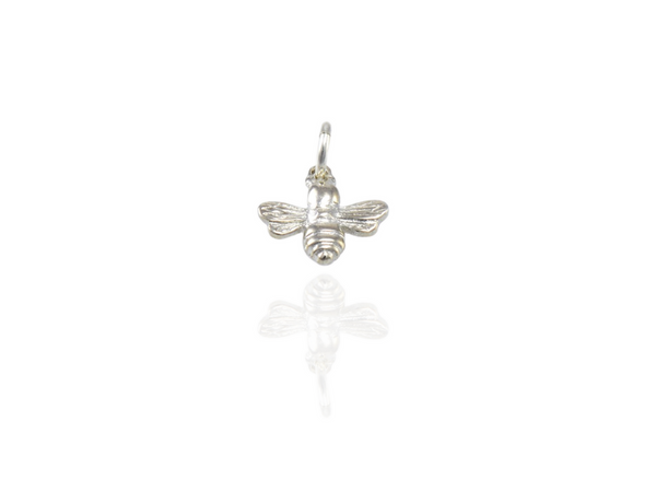 bee charm silver