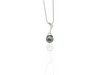 black pearl pendant silver