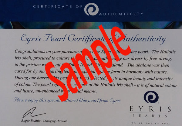 pearl certificate sample