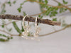 fantail bird on hoop earrings