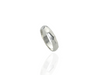 silver band with freeform facets