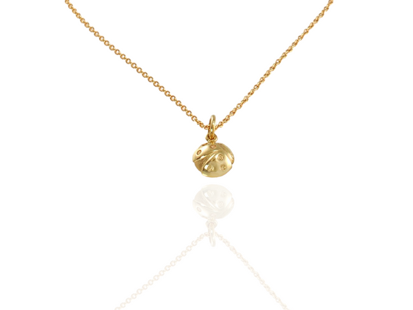 ladybird pendant in gold