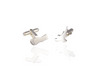 cufflinks silver north island and south island of New Zealand