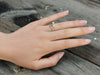 sapphire ring Vancouver on model