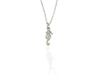 seahorse pendant in silver