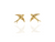swallow bird studs earringsin gold