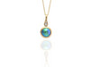 Rose gold pendant with Blue pearl and diamonds