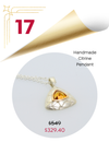 Triangular pendant with Citrine