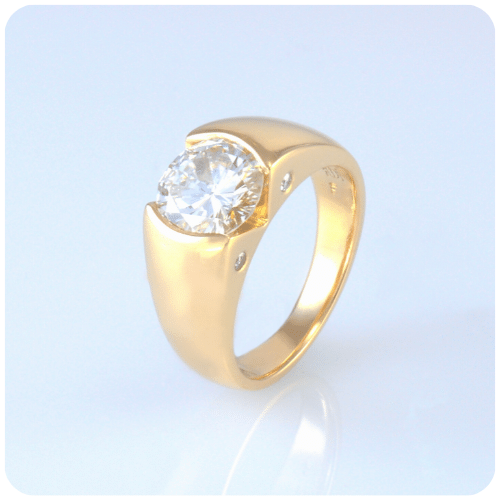 2ct Diamond gold ring - handmade by Jewel Beetle