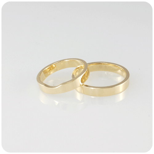 Custom made wedding rings by Jewel Beetle