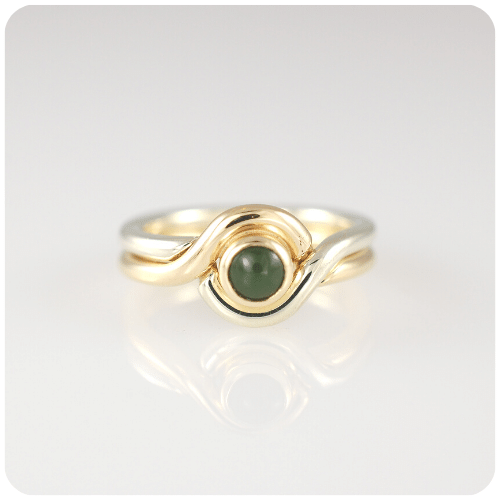 Greenstone Dress ring by Jewel Beetle
