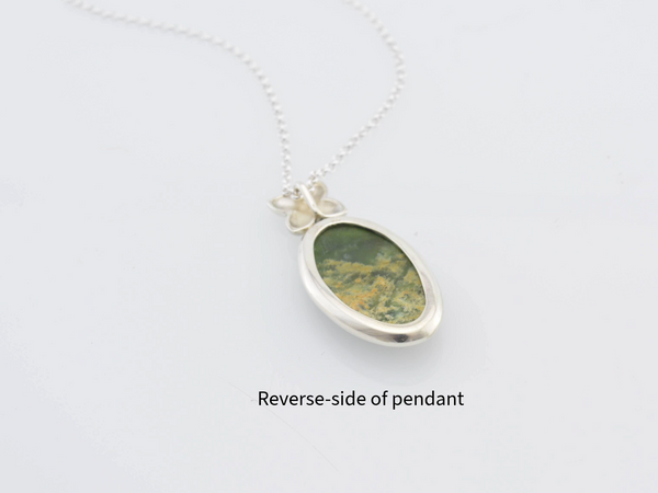 Flower Jade Pendant Pacifica Pendant