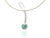 Bleu pearl Ribbon Pendant