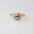 9ct rose gold Onahau ring with A grade Eyris blue pearl