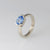 18ct white gold ring with Ceylon Sapphire