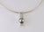 sterling silver strip wrap around cook islands black pearl pendant