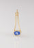 Oval cut Ceylon Sapphire set in 9ct yellow gold pendant