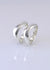 matching wedding bands white gold 9ct  with free form wave