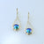 Sterling silver drop earrings. Teardrop shape with 9mm A grade Eyris Blue Pearls 