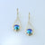 Sterling silver drop earrings. Teardrop shape with 9mm A grade Eyris Blue Pearls