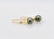 9ct yellow gold drop earrings with capped black pearls 