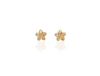 Gold Frangipani flower studs