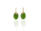 Greenstone Flower Drop Earrings