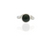 Silver ring with greenstone 